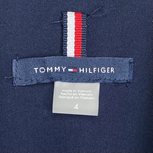 Tommy Hilfiger Faux Double Breasted Navy Nautical Blazer, Size 4 - Picture 7 of 9